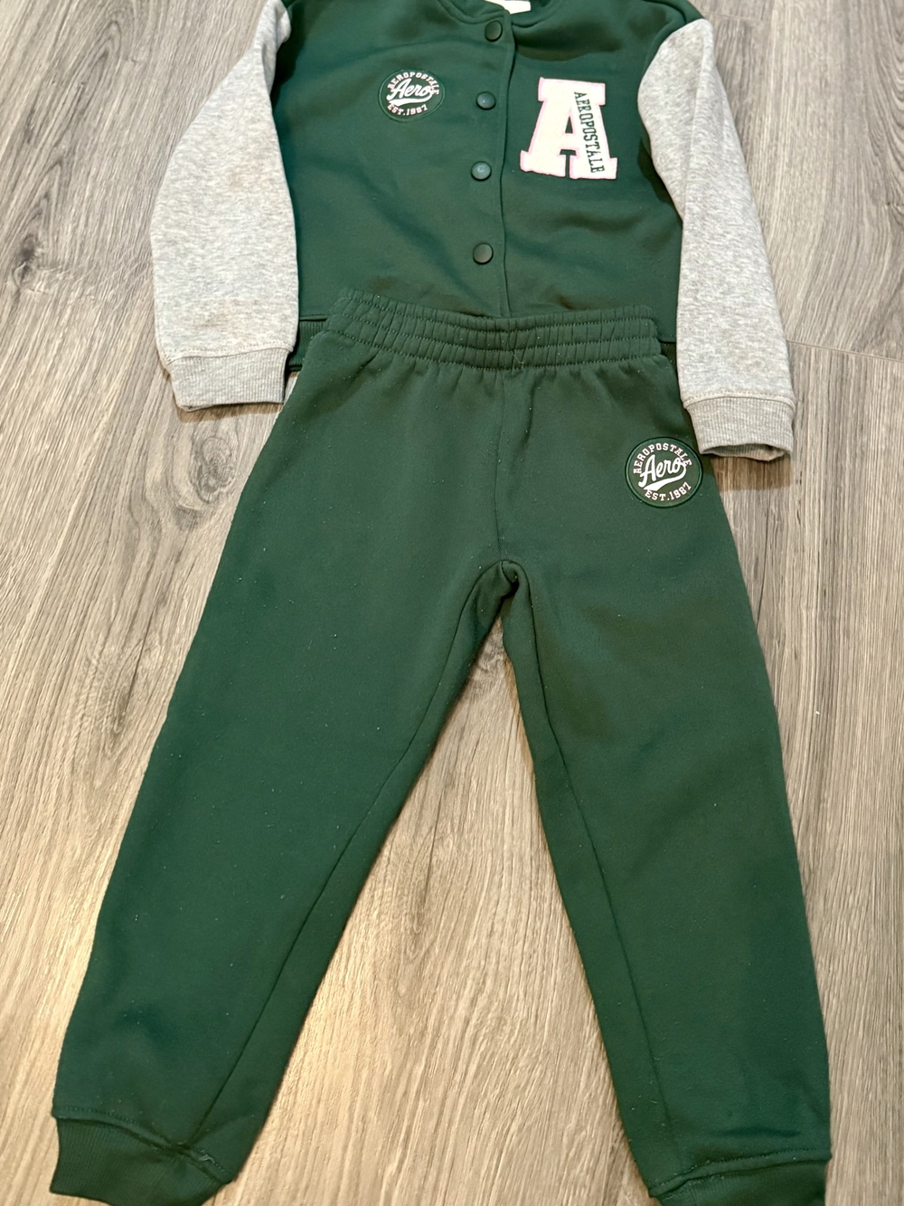 Aeropostale Kids Dark Green Jogger Sweatpants with Logo